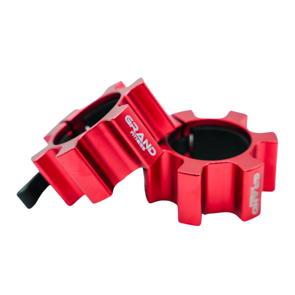 Product photo GRAND Aluminum barbell collars RED